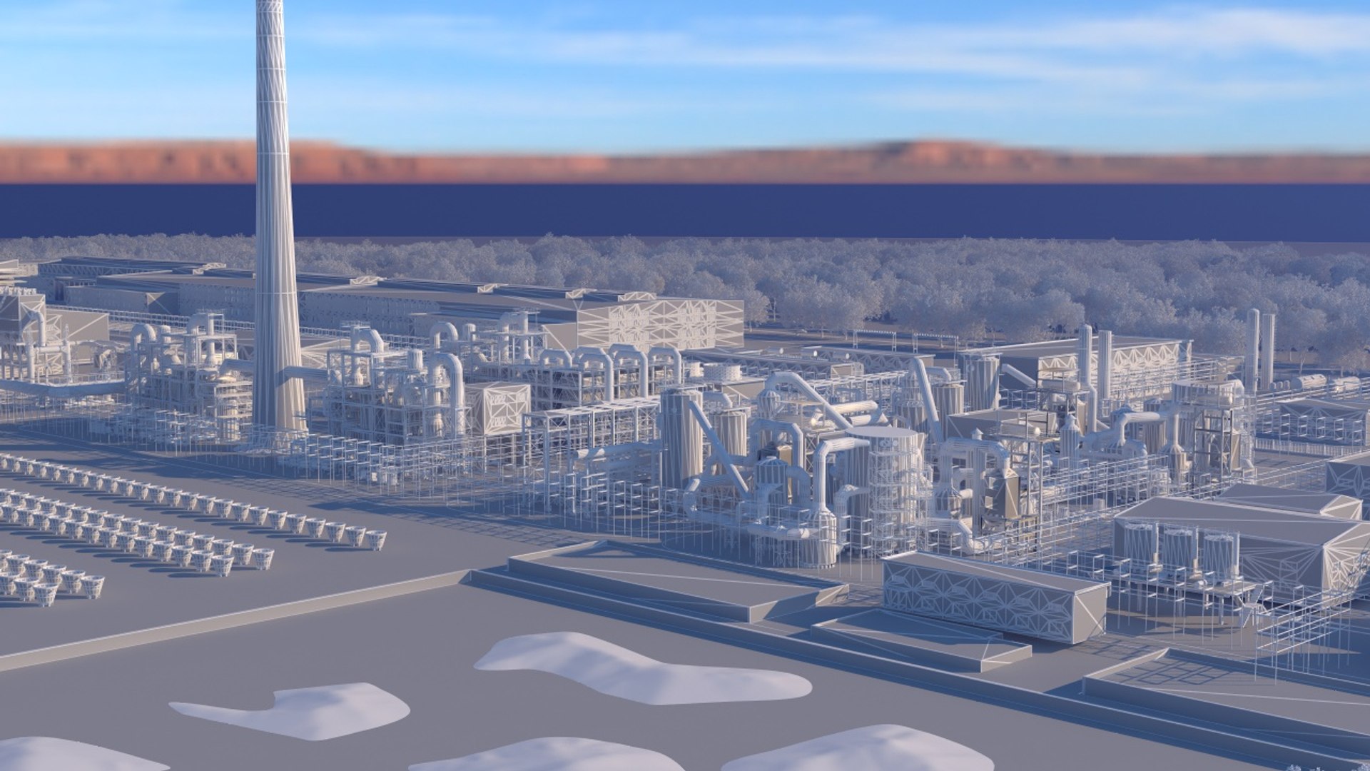 Copper Mine Plant Area 3D Model - TurboSquid 2389772
