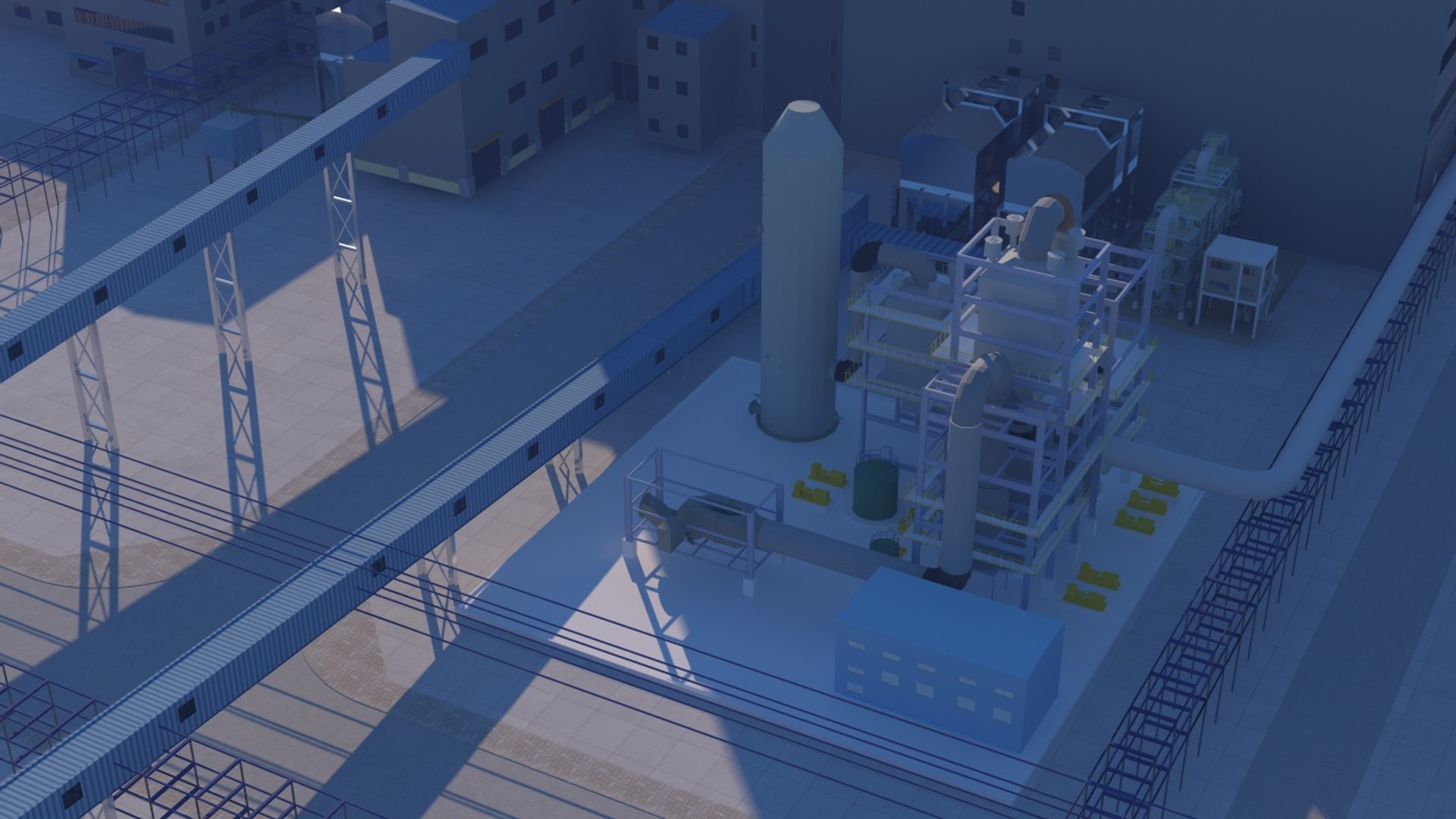 Copper Mine Plant Area 3D Model - TurboSquid 2389772