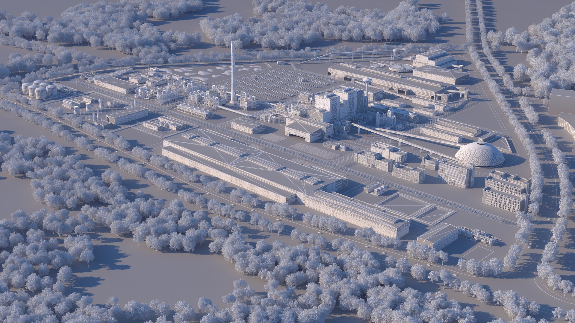 Copper Mine Plant Area 3D Model - TurboSquid 2389772