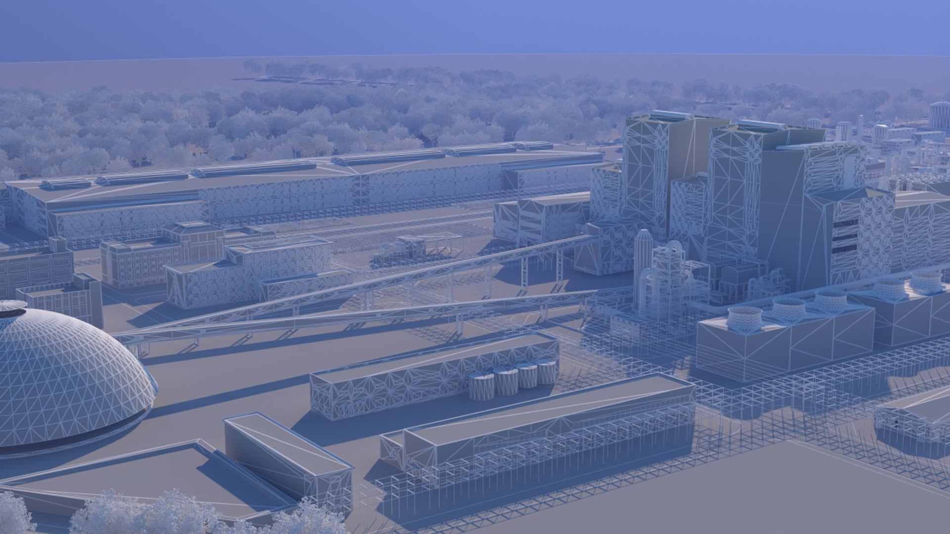Copper Mine Plant Area 3D Model - TurboSquid 2389772