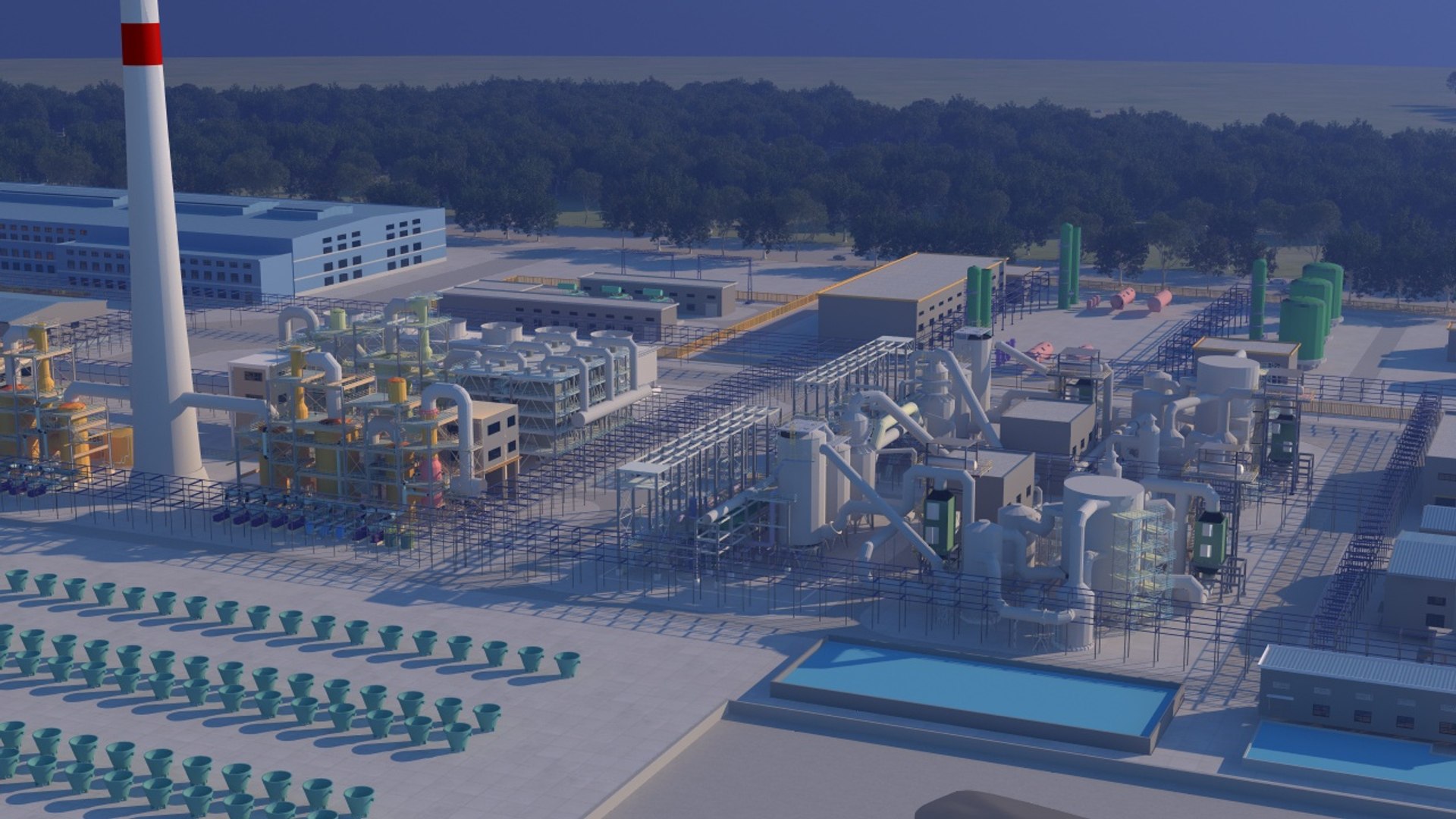 Copper Mine Plant Area 3D Model - TurboSquid 2389772