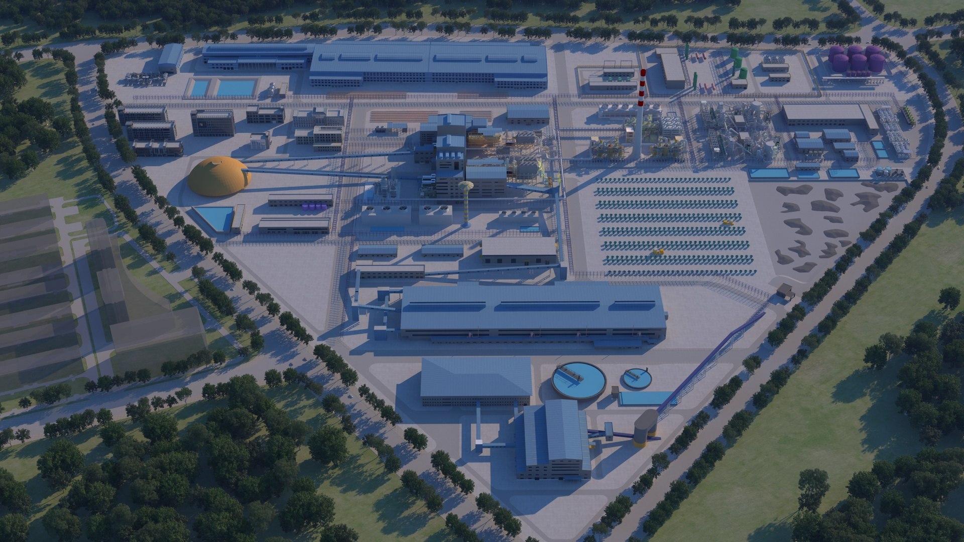 Copper Mine Plant Area 3D Model - TurboSquid 2389772