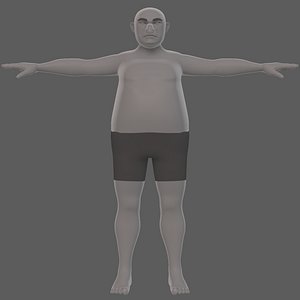 Base mesh man character V26