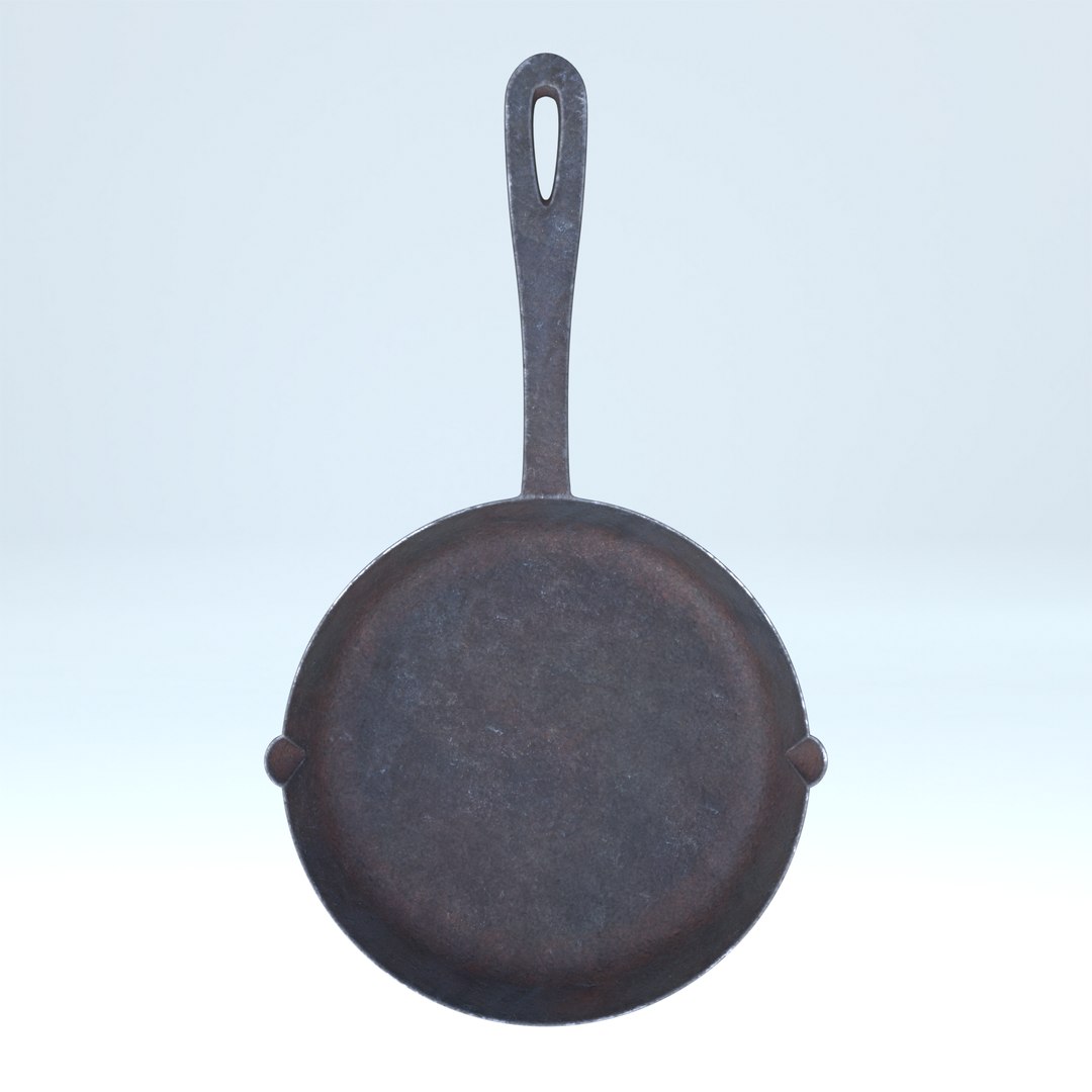 3D Old Frying Pan Model - TurboSquid 2422854