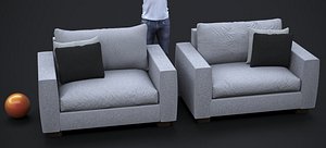 NORDSK STEPHANIC 1-SEATER COUCH 2024 3D model