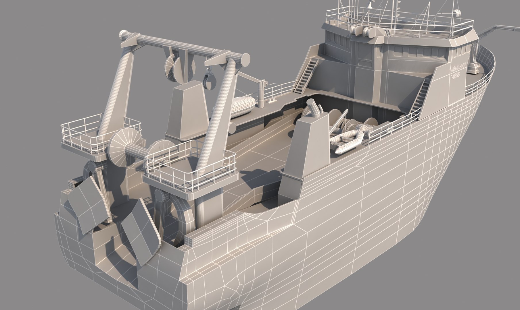 3D model fishing trawler - TurboSquid 1470904