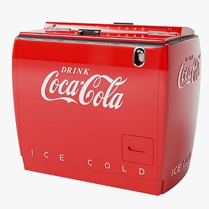 3D Vintage Cooler Coca Cola model