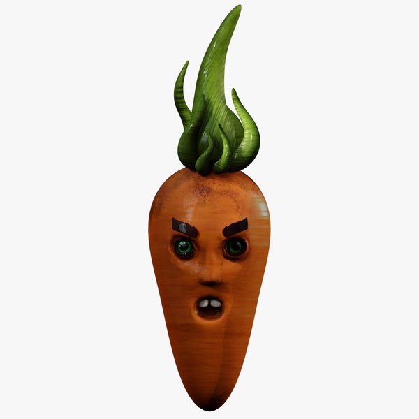 Evil carrot 3D model