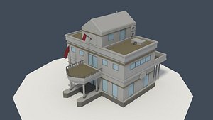 government building consulate 3D model