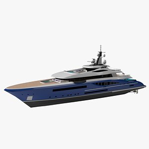 Griffin66 Luxury Yacht Dynamic Simulation 3D model