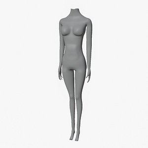 Girl Body 2 3d model by Nikdox