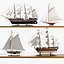 Caroti Sailboat Ship Set
