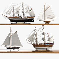 Caroti Sailboat Ship Set