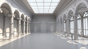 3D model ballroom events hall