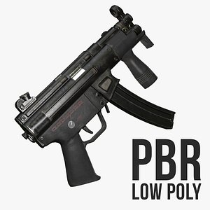 mp5k polys 3d max