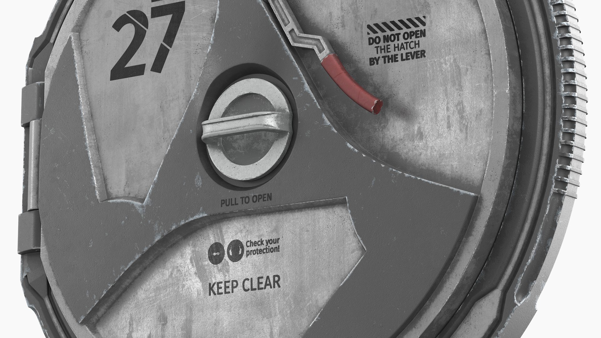 Lab 27 Sample Hatch Lid Used Grey 3D Model - TurboSquid 2447191