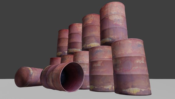 3D Rusty Metal Barrel - TurboSquid 1816977