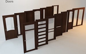 interior door architectural 3D model