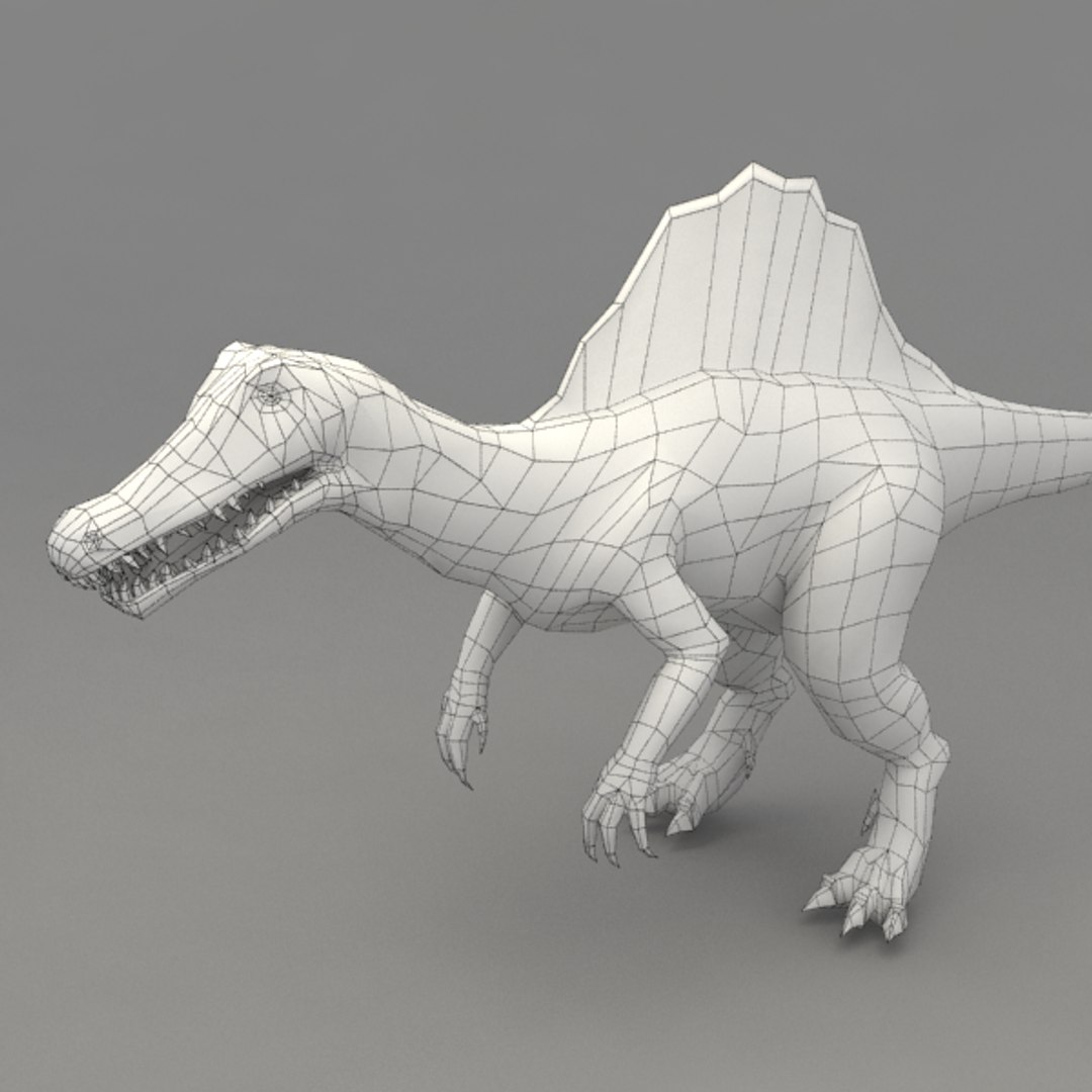 rigged spinosaurus 3d 3ds