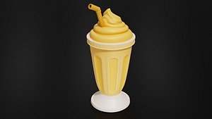 Food Smoothies - Milkshakes Mango Smoothie 3D model