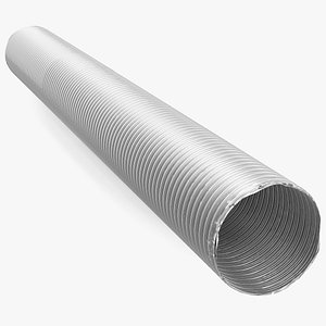 Aluminium Flexible Ducting Hose Rigged for Maya
