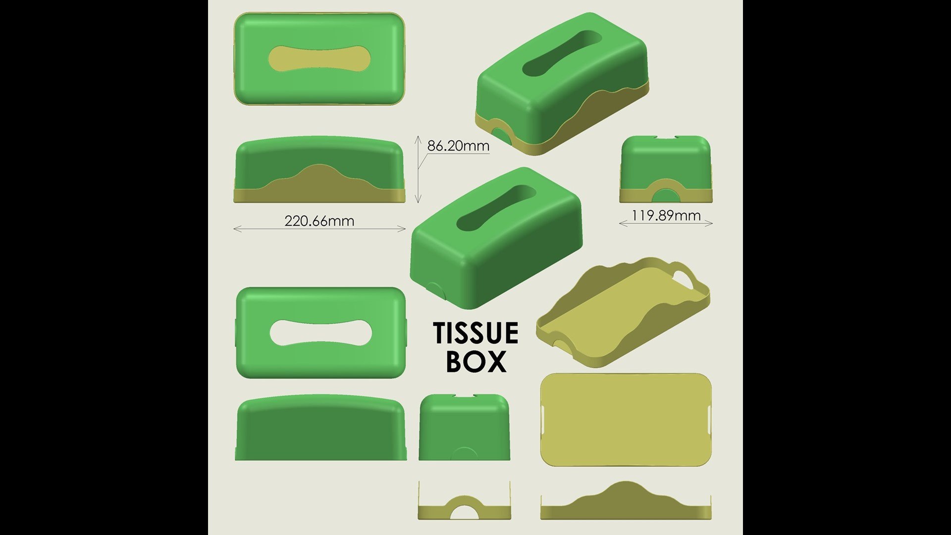 Tissue Box 3D Model - TurboSquid 2384880