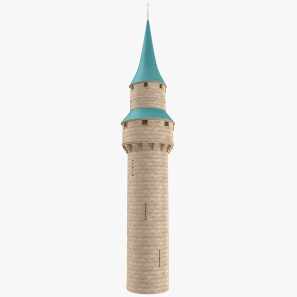 3D castle tower model