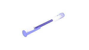 pen blue 3D