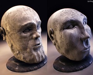 max head stone bust