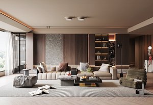 Modern living room 3D model