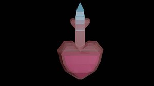 3D model Low poly Potions Model