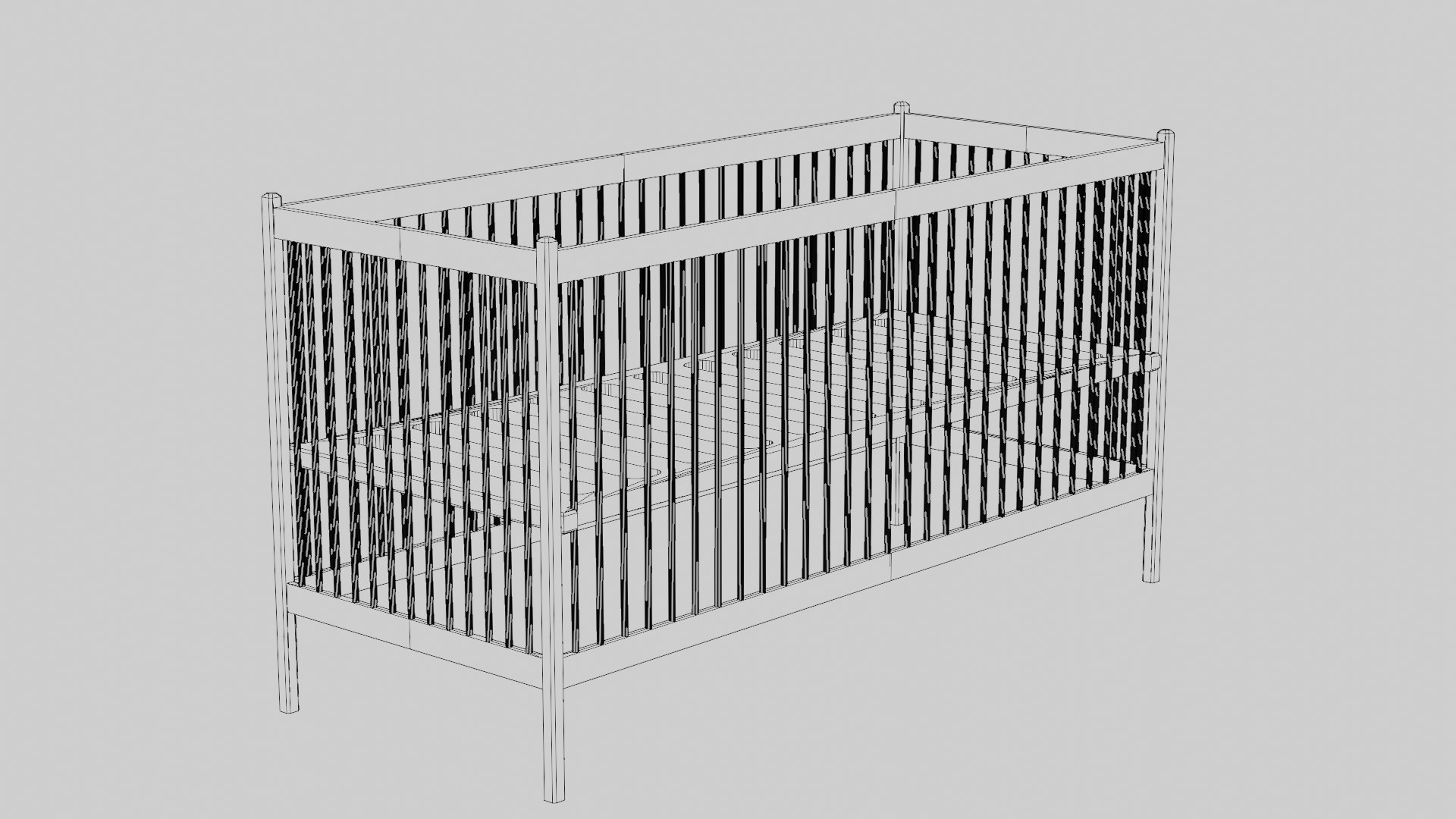 3D Cot model - TurboSquid 2153607