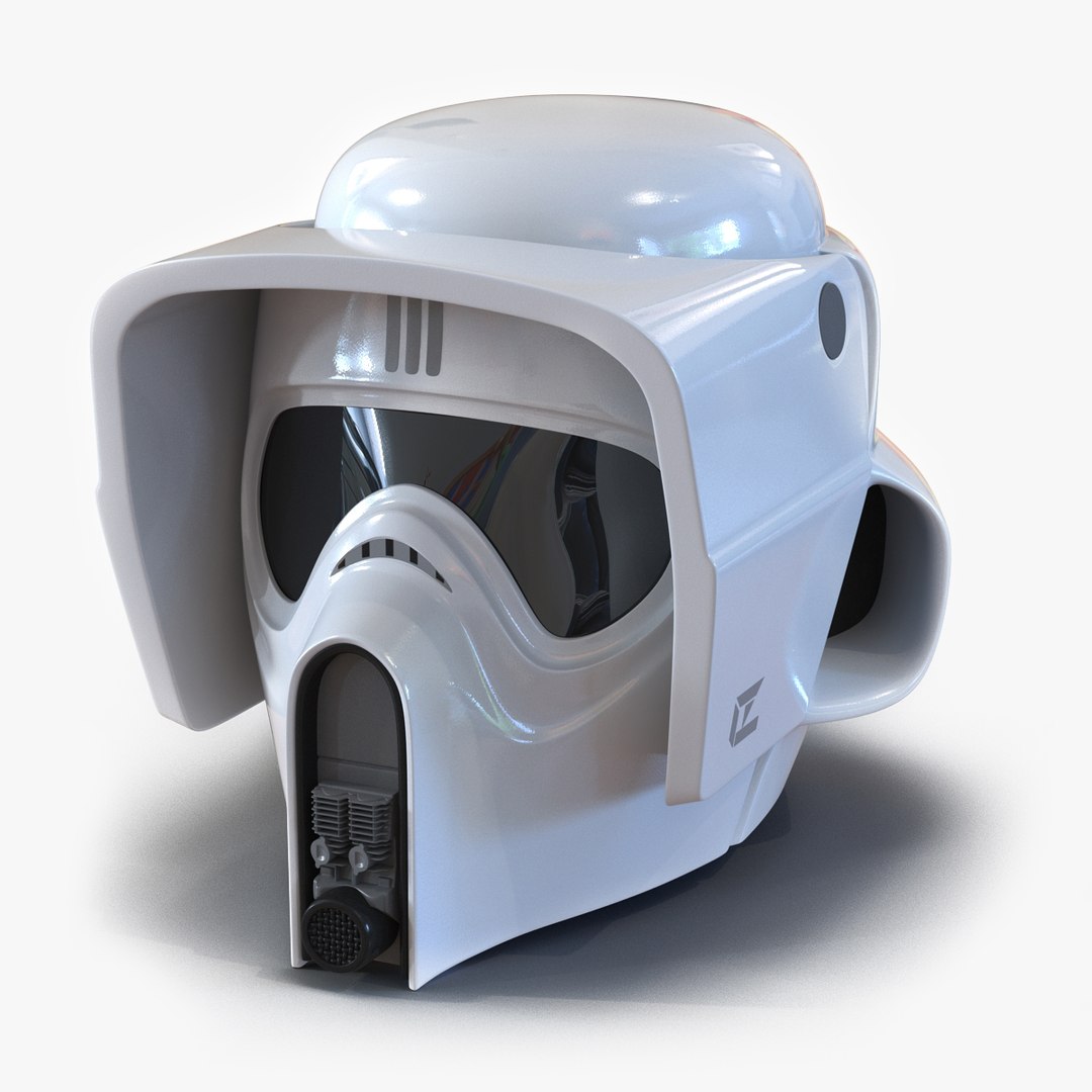 Star Wars Scout Trooper Helmet 3D Model 3D model preview