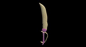 seashell saber 3D model