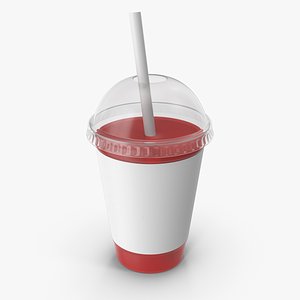 Red Juice Plastic Cup