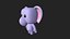 Elefante de dibujos animados