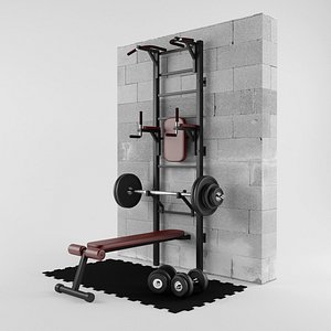3D sport fitness trainer model