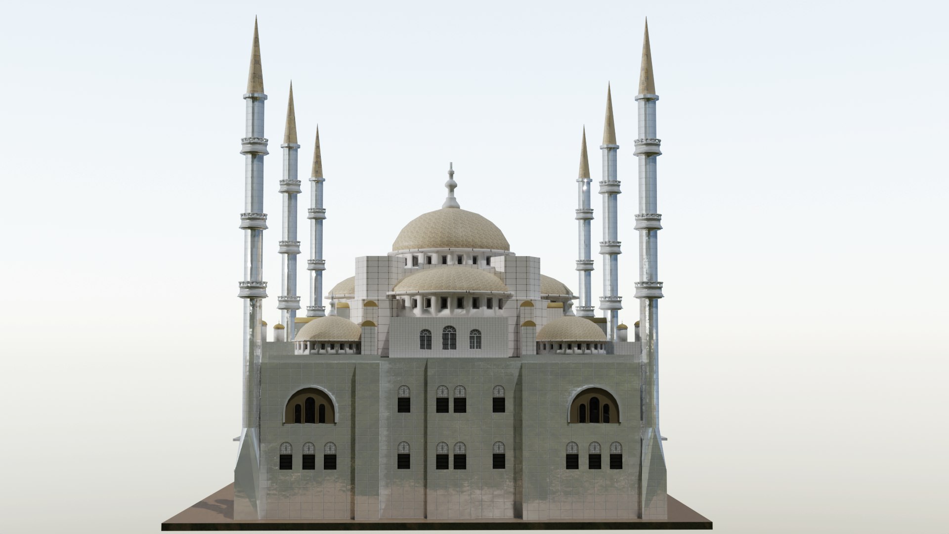 3D Mosque Model - TurboSquid 2077599