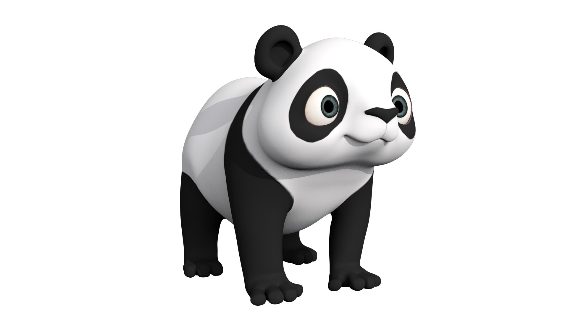 Cartoon Panda 3D Model - TurboSquid 2423403