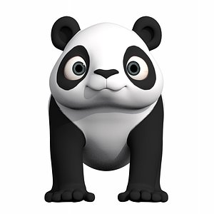 Cartoon Panda 3D model