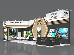 3D booth exhibit stand