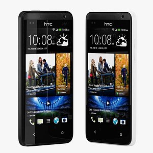 3d model htc desire 300 black