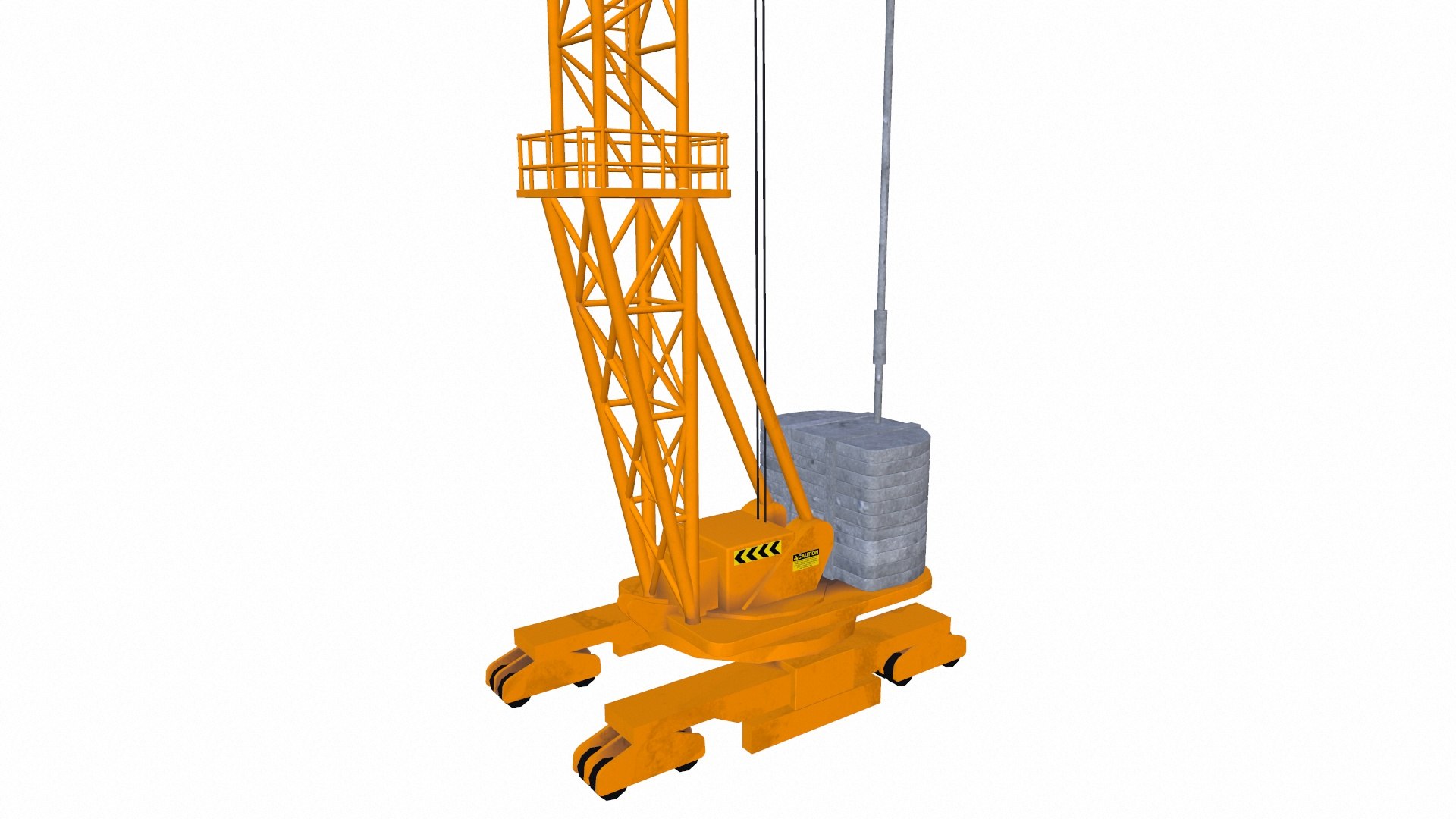 Tower Crane PBR 3D Model - TurboSquid 2324056