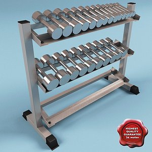 dumbell rack obj