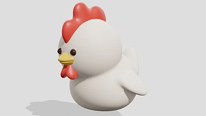 Cute chicken 3D model