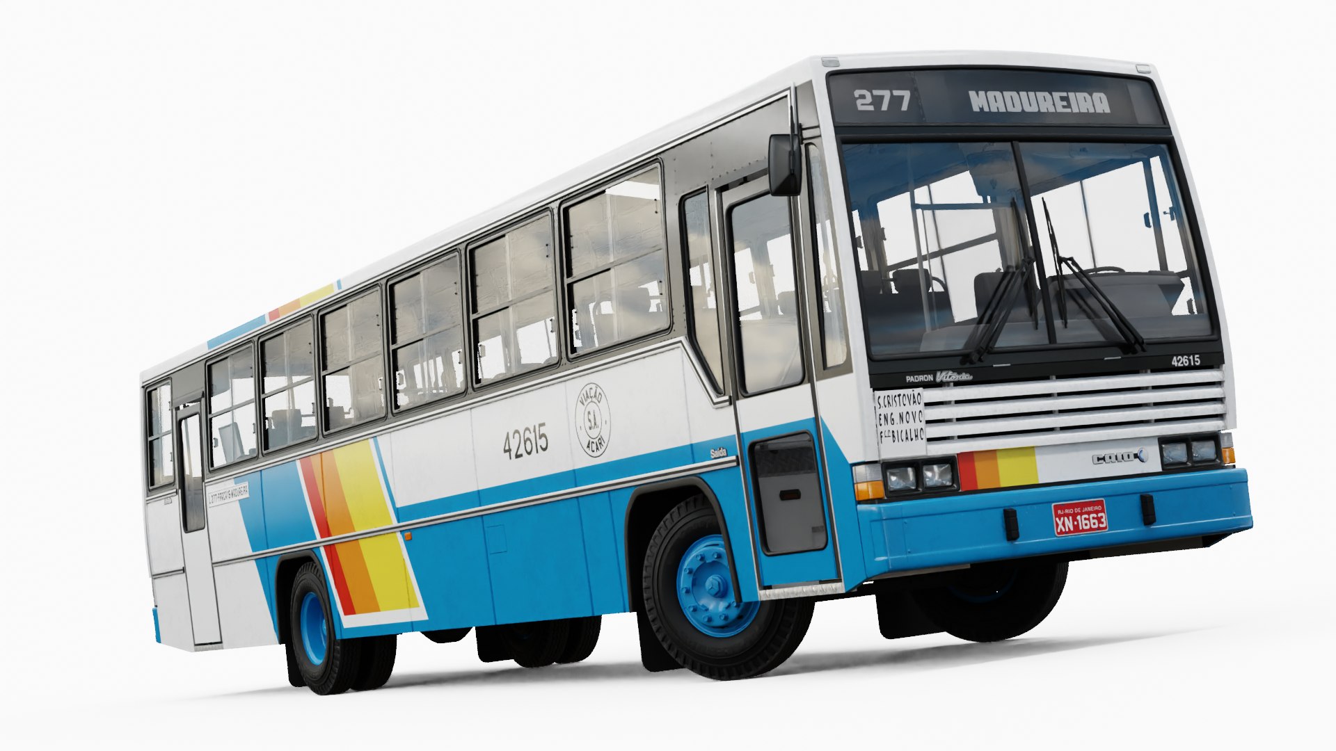 1988 Caio Padron Vitória Acari MB OF-1315 Modelo 3D - TurboSquid