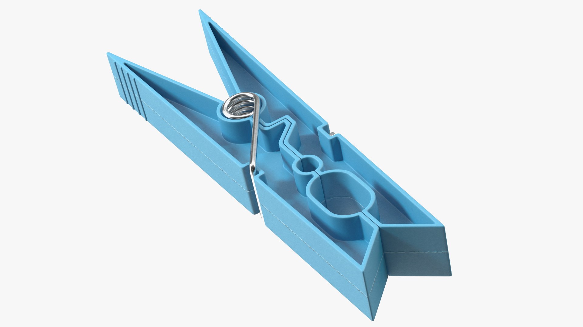 Clothespin Blue 3D model preview