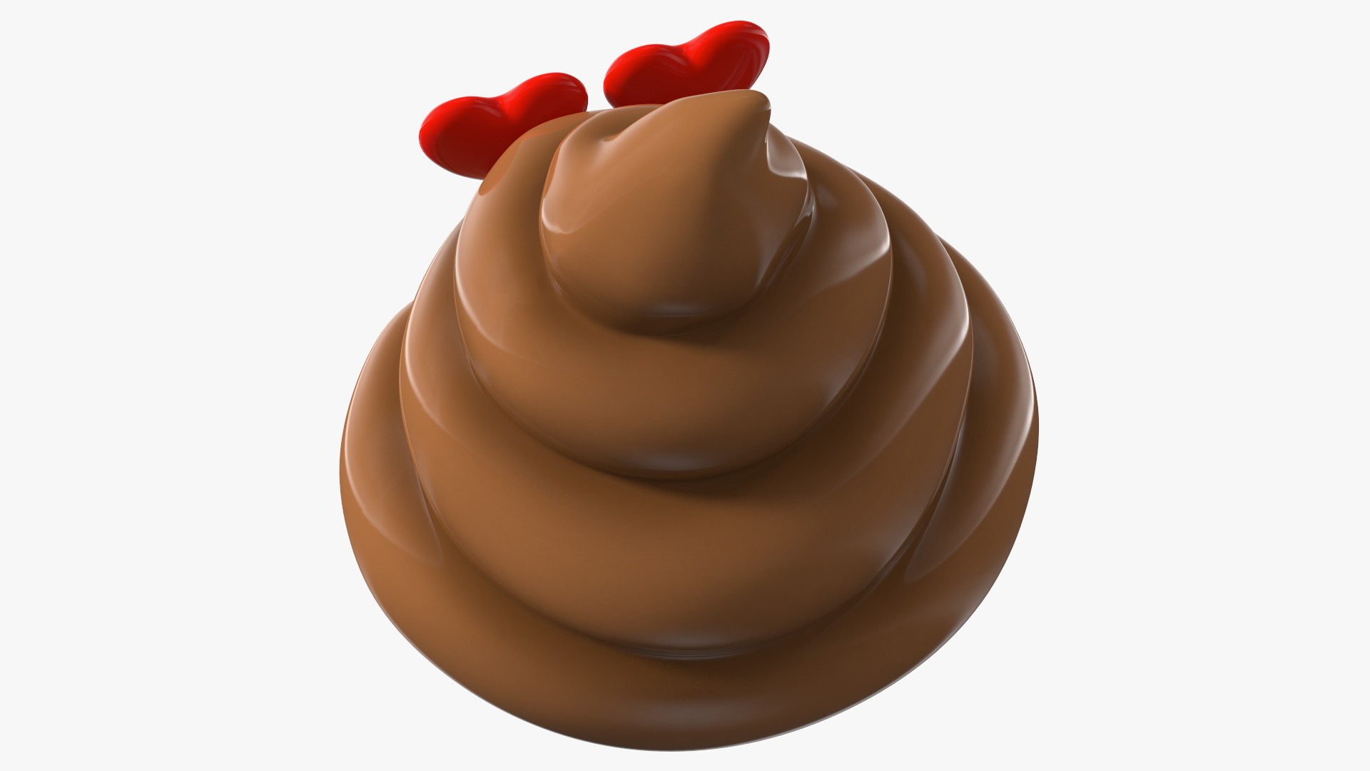 3D Model Poop Emoji Heart Eyes - TurboSquid 1801240