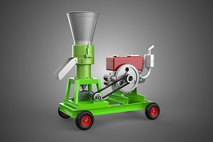 PORTABLE PELLET PRESS MILL MAKING MAKER MACHINE DIESEL ENGINE 2
