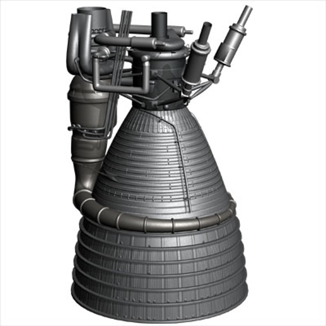 Модель рд. ЖРД F-1. F-1 двигатель сопло.